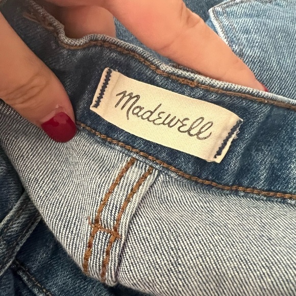 MADEWELL Crop Boyfriend Slim Distressed Jeans Sz 25 - Picture 4 of 6